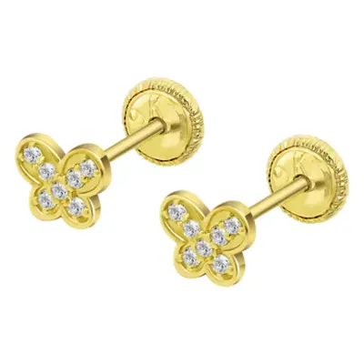 Pendientes De Bebé Mariposa Lg00088/6 Oro