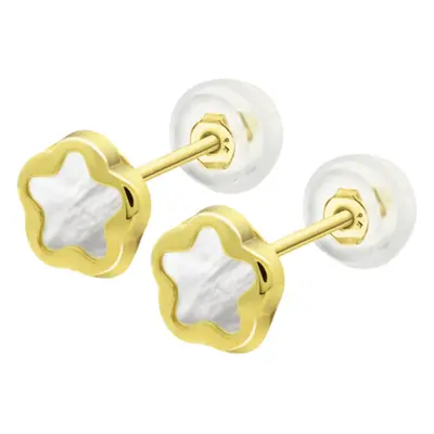 Pendientes De Bebé Flor Lg00032/8 Oro