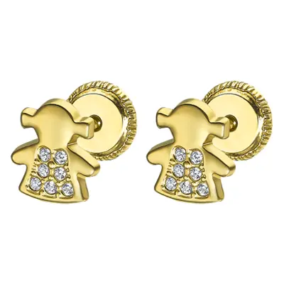 Pendientes De Bebé Niña Lg00119/6 Oro 9k