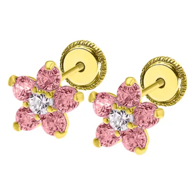 Pendientes De Bebé Flor Ic00043/8 Oro