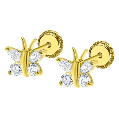 Pendientes De Bebé Mariposa Ic00034/8 Oro