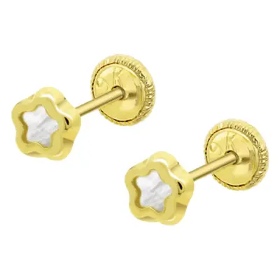 Pendientes De Bebé Flor Lg00032/4 Oro 9k