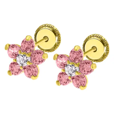 Pendientes De Bebé Flor Ic00043/6 Oro