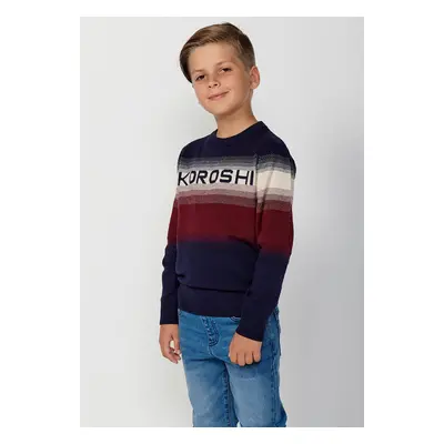 Jersey Tricot de manga larga con Cuello redondo, en tres colores color Rojo para Niño