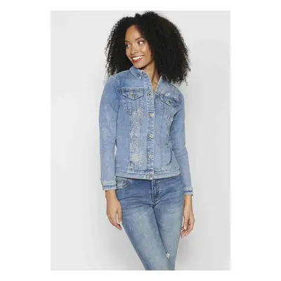 Chaqueta cazadora vaquera denim color Azul para Mujer