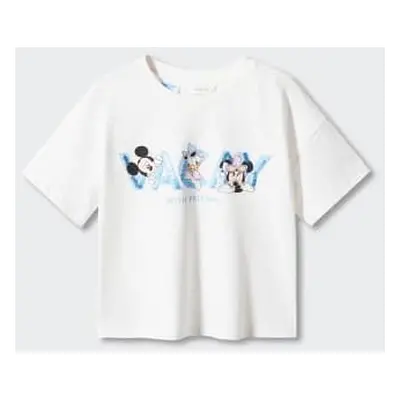 MANGO KIDS - Camiseta Minnie Mouse blanco roto - 11-12 años - Niños