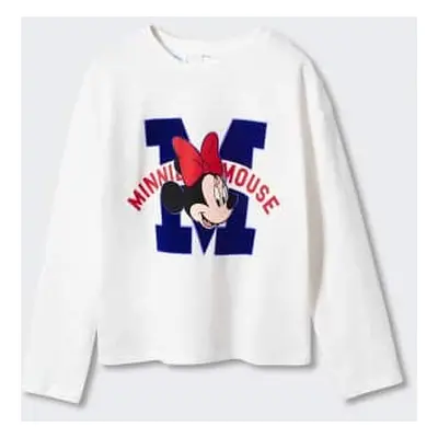 MANGO KIDS - Camiseta Minnie Mouse blanco roto - 11-12 años - Niños