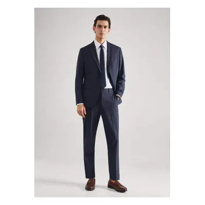 MANGO MAN - Americana traje lana slim fit azul marino oscuro - Hombre