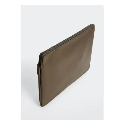 MANGO MAN - Funda ordenador efecto piel khaki - Talla única - Hombre