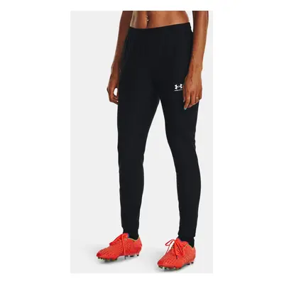 Pantalón de piqué Under Armour Challenger para mujer Negro / Blanco M