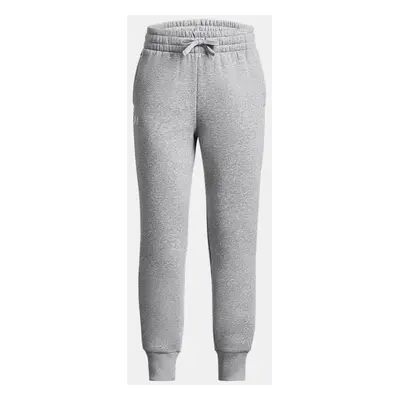 Jogger Under Armour Rival Fleece para niña Mod Gris Light Heather / Blanco YMD (137 - 149 cm)