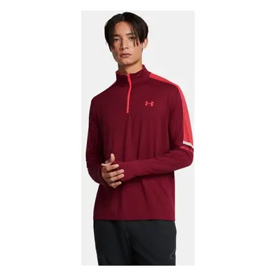 Camiseta con cremallera de ¼ Under Armour Tech™ para hombre Cardinal / Racer Rojo / Racer Rojo X