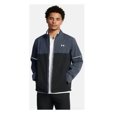 Chaqueta impermeable Under Armour Drive para hombre Downpour Gris / Negro / Metalico Plata XL