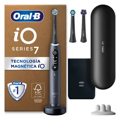 Oral-B iO 7 Pack de Cepillo Eléctrico Negro Ónice con 3 Recambios