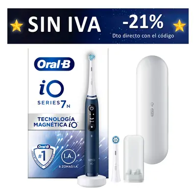 Oral-B iO 7 Cepillo Eléctrico azul con 2 Recambios