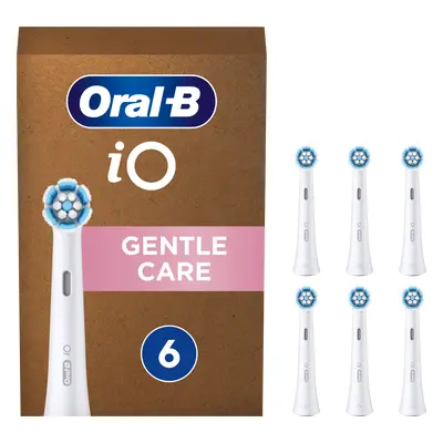 Oral-B iO Recambios Gentle Care en Blanco - Pack de 6