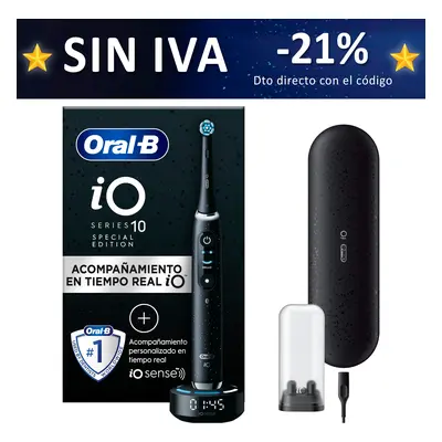 Oral-B iO 10 Cepillo Eléctrico Edición Limitada Negro Cósmico con 1 Recambio