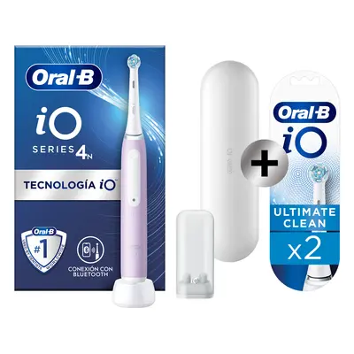 Oral-B iO 4 Cepillo Eléctrico lavanda con 1 + 2 Recambios