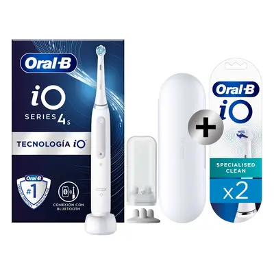 Oral-B iO 4 Cepillo Eléctrico Blanco con 1 + 2 Recambios