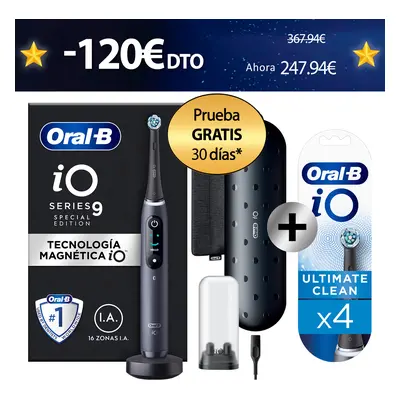 Oral-B iO 9 Cepillo Eléctrico Edición Especial negro con 1 + 4 Recambios