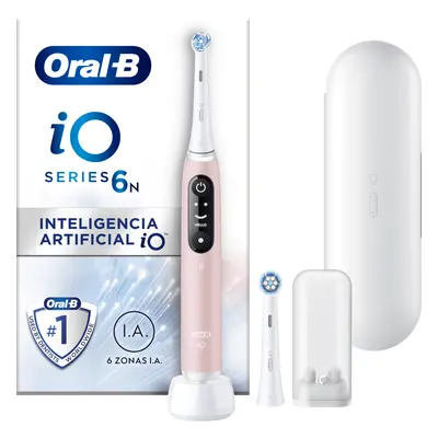 Oral-B iO 6 Cepillo Eléctrico rosa con 2 Recambios