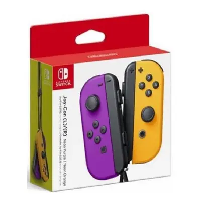 Set Joy-Con Morado/Naranja Neón