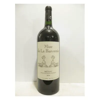 2016 - médoc - mise de la baronnie baron philippe de rothschild magnum 150 cl