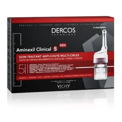 Vichy Dercos Technique Aminexil Clinical 5 Hombre 21 und Tratamiento Anticaída en Ampollas