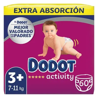 Dodot Activity 3+ 60 und T-3, 6-10K 60 Uds Pañales