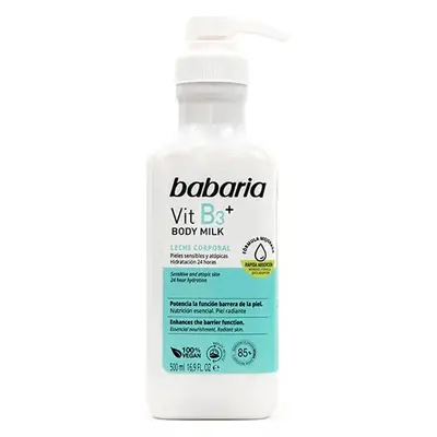 Babaria Body Milk Vitamina B3 500 ml Leche Corporal