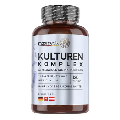 Kulturen Complex - 60 Mil Millones UFC 120 Cápsulas - Probióticos y Prebióticos Intestinales