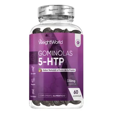 5-HTP en Gominolas - 60 gummies - Fórmula con Griffonia, L-Triptófano y Toronjil para Relax y Bienestar Mental