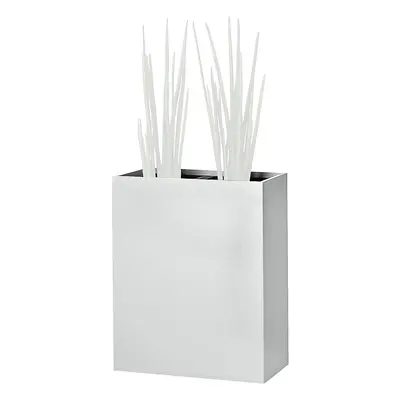 Recipiente para plantas, a la altura de las caderas, para 2 plantas, gris luminoso