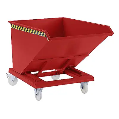 Eurokraft pro Volquete, altura extremadamente baja, sin tren de rodadura, capacidad 1,0 m³, rojo