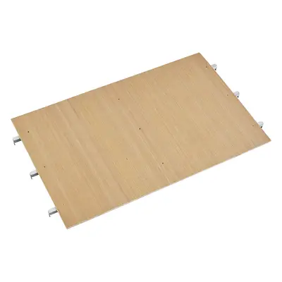 Balda para contenedor rodante, perfil de aluminio con cubierta de madera contrachapada, para anc