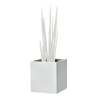 Recipiente para plantas, a la altura de las rodillas, para 1 planta, gris luminoso