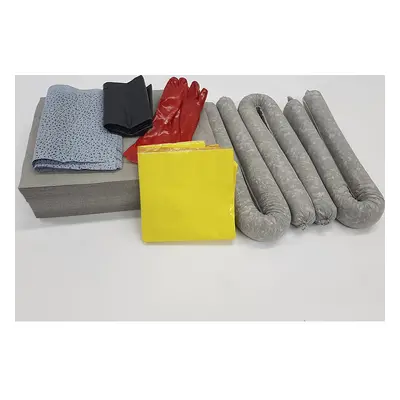 Juego de emergencia para fugas con estera impermeabilizante desechable, bolsa, estera impermeabi