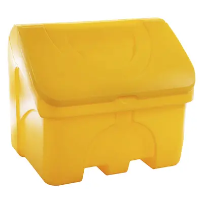 Eurokraft basic Recipiente de almacenamiento para graneles, capacidad 400 l, amarillo