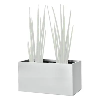 Recipiente para plantas, a la altura de las rodillas, para 2 plantas, gris luminoso