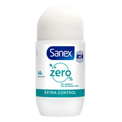 Desodorante roll-on sanex zero% extra control protección 48h 50ml