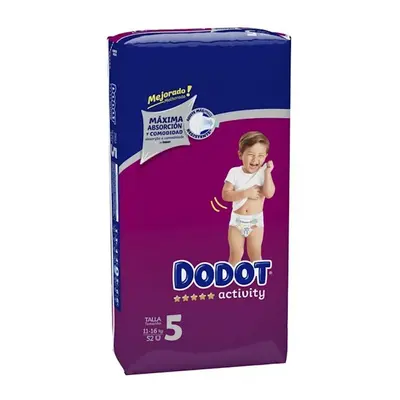 Dodot activity jumbo pack talla 5 52 uds.