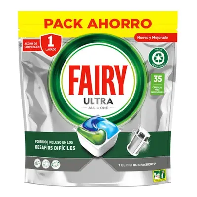 Cápsulas de lavavajillas fairy platinum 35 uds