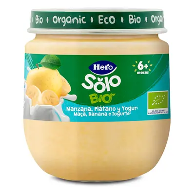 Papillas hero baby manzana, plátano y yogur ecológica 120 gr