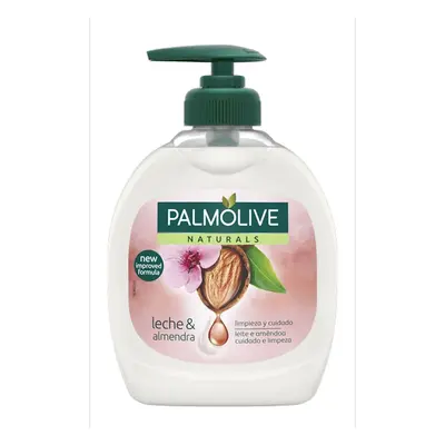 Jabón de manos palmolive naturals, leche y almendra con hidratante 300ml