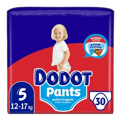 Dodot pants pañal-braguita talla 5, 30 pañales, 12kg-17kg