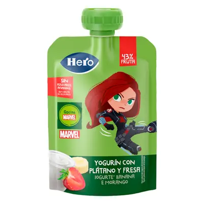 Potitos supermerienda hero nanos yogur plátano y fresa 100 gr