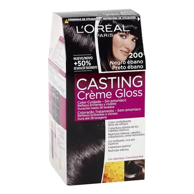 Tinte negro casting creme gloss ébano nº 200 caja 1 ud