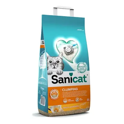 Arena Sanicat perfume vainilla y mandarina 8L