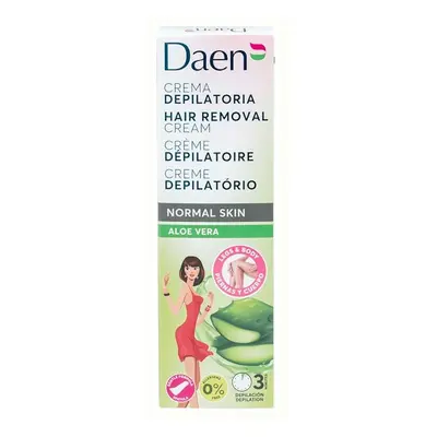 Crema Depilatoria Para Pieles Normales Con Aloe Vera Daen 125Ml
