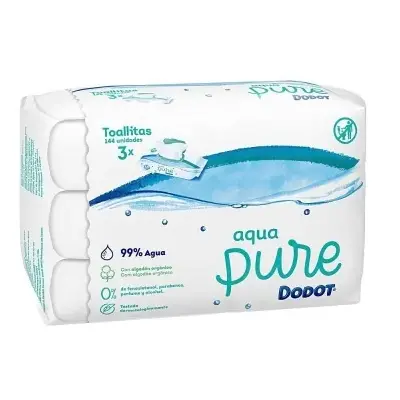 Dodot Pure 99% Agua Toallitas Húmedas 144 Un